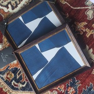 Pair of Dana Shek Abstract Framed Paintings 11.5x9.5 (Reproduction)